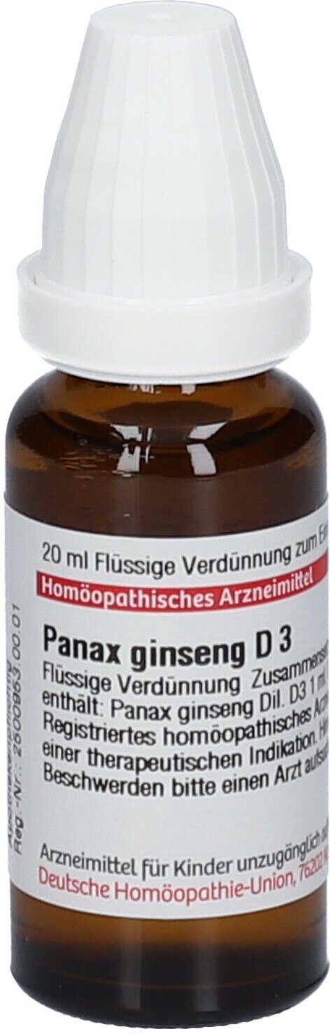 Panax Ginseng D 3 Dilution 20 ml