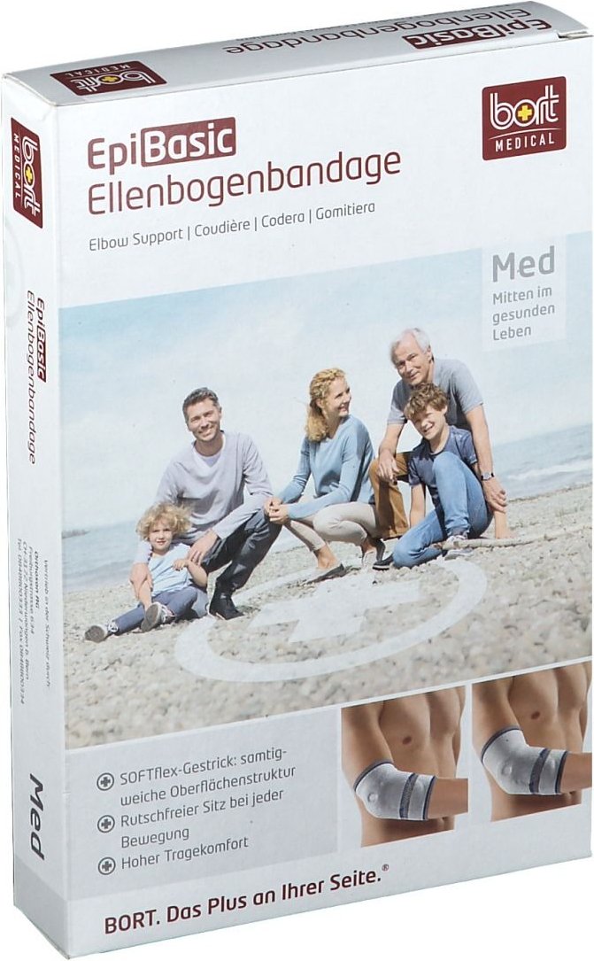 Bort EpiBasic Bandage M silber 1 St Bandage(s)