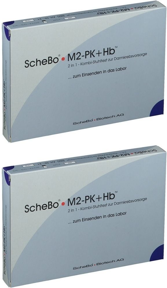 Schebo M2-PK+Hb 2in1 Kombi-Darmkrebsvorsorge Test 2x 2x1 St
