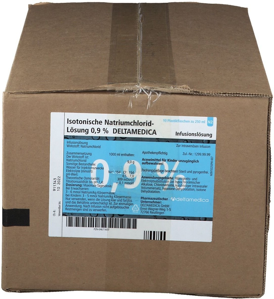 Kochsalzlösung 0,9% Plastikflasche