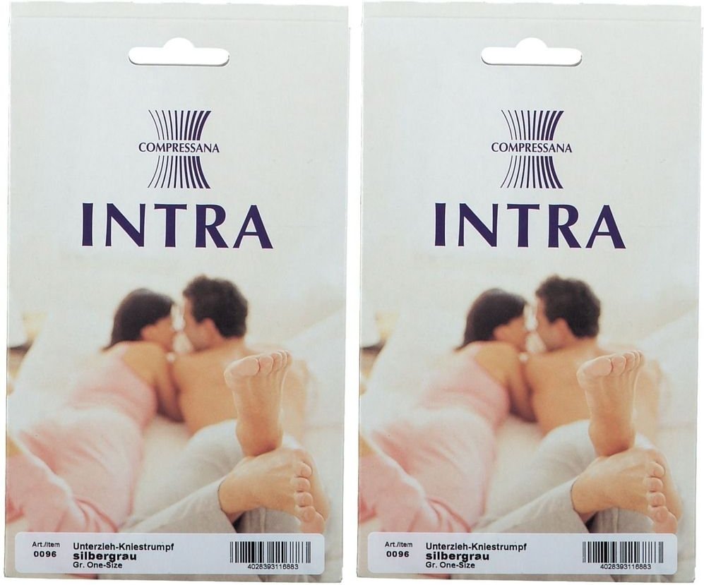 Compressana Intra Unterzieh Kniestr.silber 2x 2x1 St