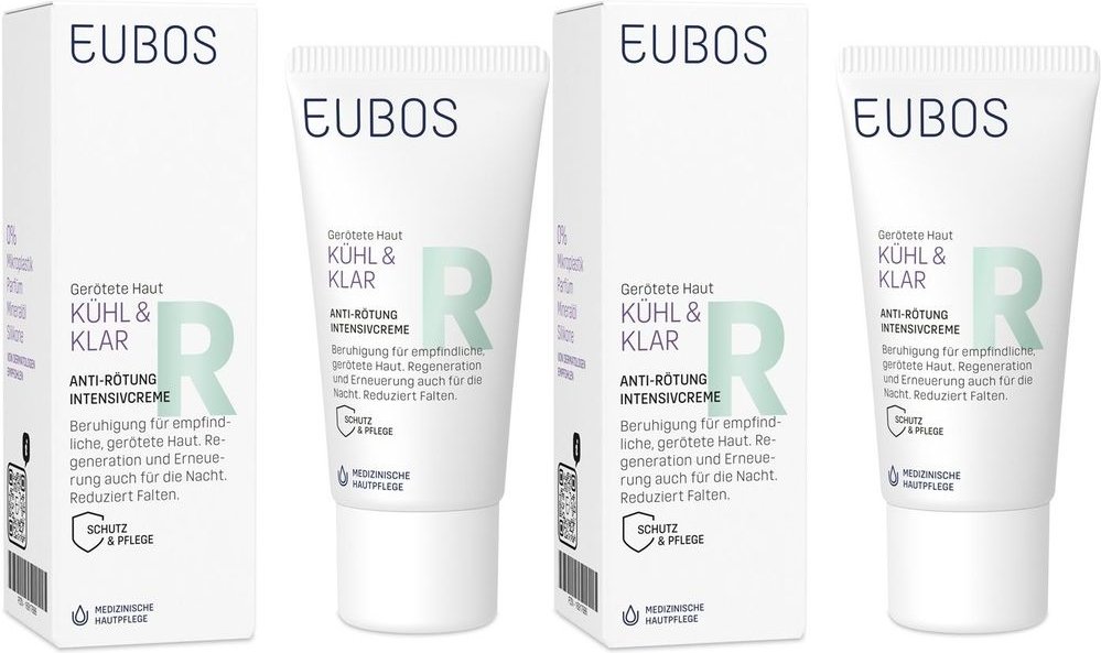 Eubos Kühl & Klar Anti-Rötung Intensivcreme 2x 2x30 ml Creme