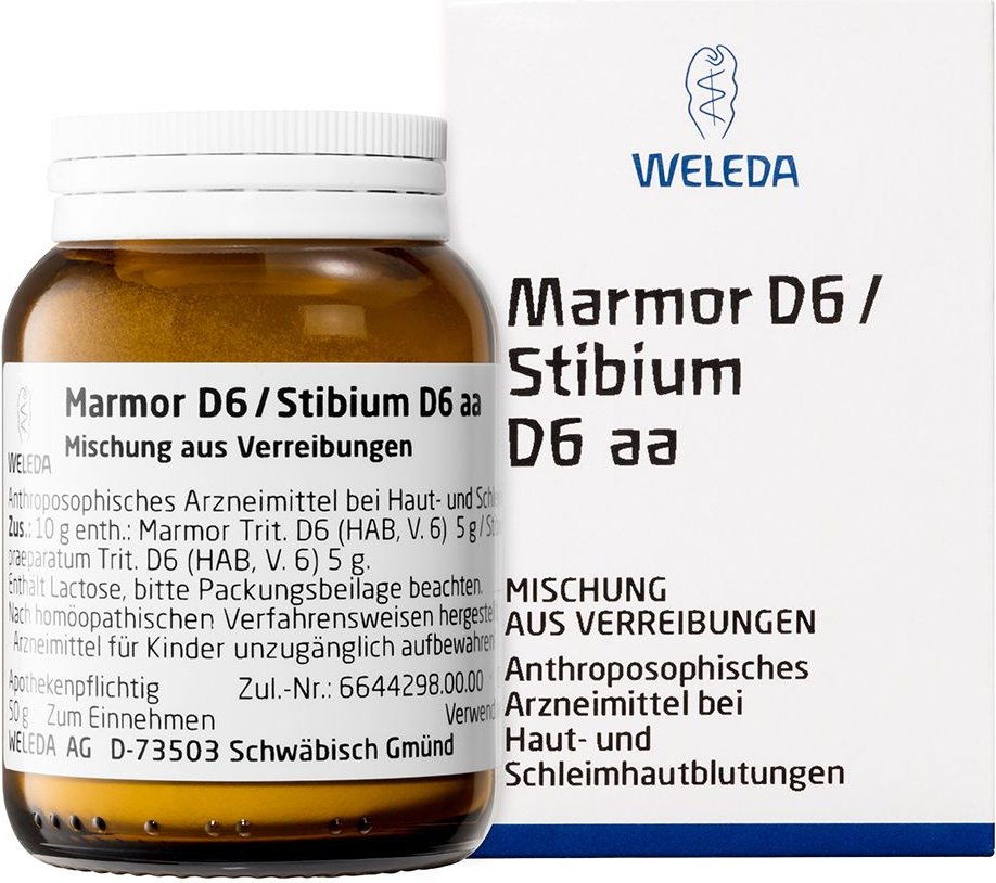 Marmor D 6/Stibium 6 aa Trituration 50 g