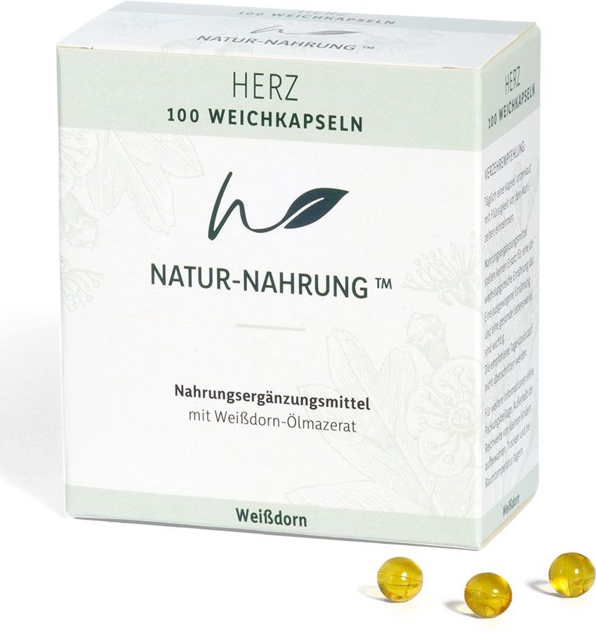 Natur-Nahrung Herz Weißdorn Weichkapseln