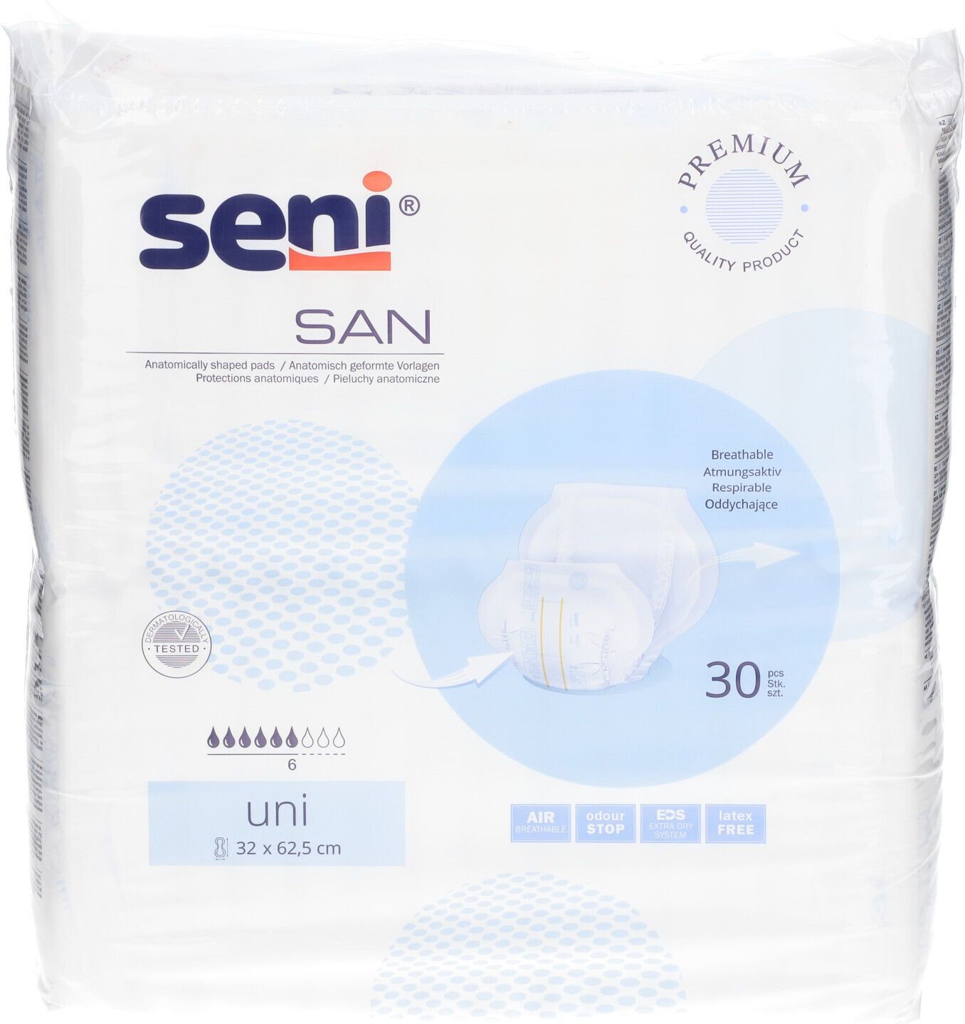 Seni San Inkontinenzvorlage uni 30 St Beutel