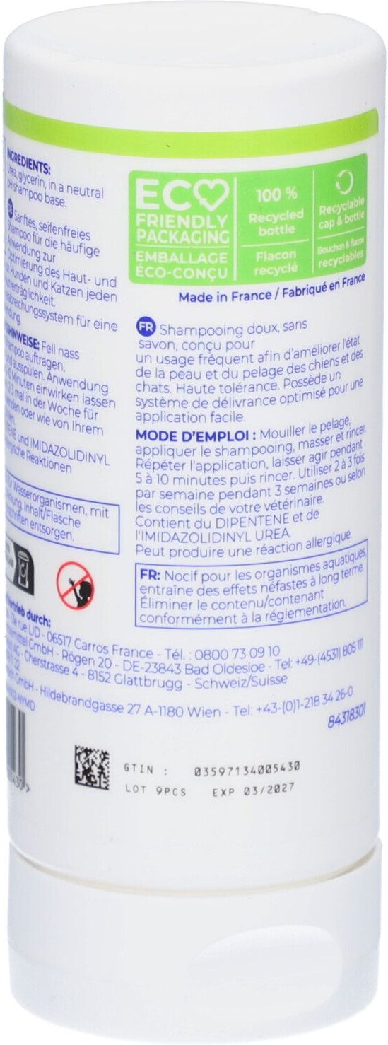 Allerderm Shampoo trock./schupp.Haut f.Hund/Katze 250 ml