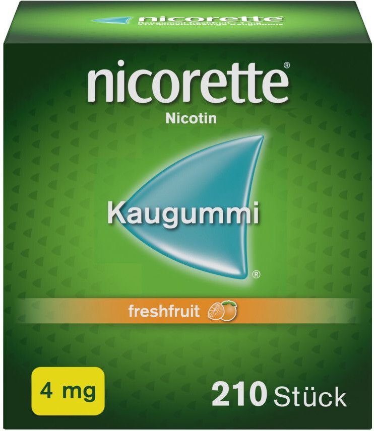 Nicorette Kaugummi 4 mg freshfruit 210 St