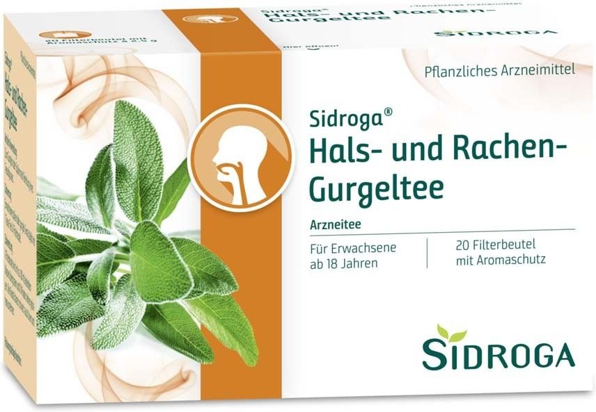 Sidroga Hals- und Rachen-Gurgeltee Filterbeutel