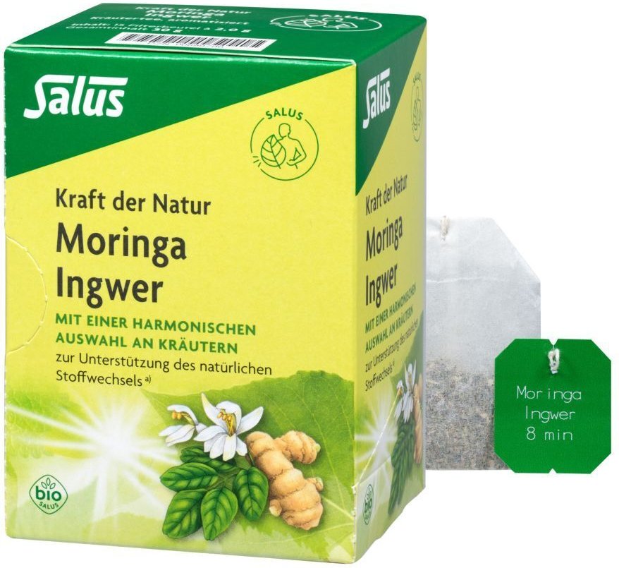 Moringa Ingwer Kraeu K D N Bio 15 St Filterbeutel