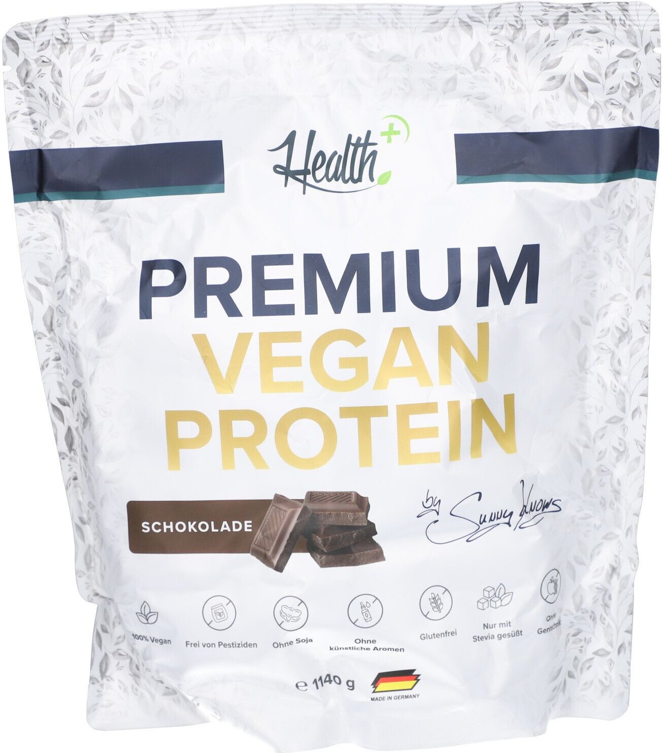 Health+ Premium Vegan Protein (1140g) Chocolate 1140 g Pulver