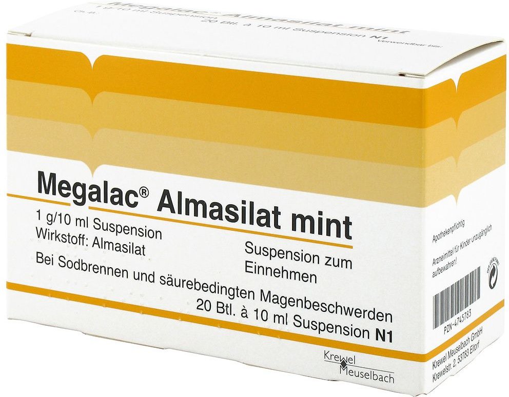 Megalac Almasilat mint Suspension 20x10 ml