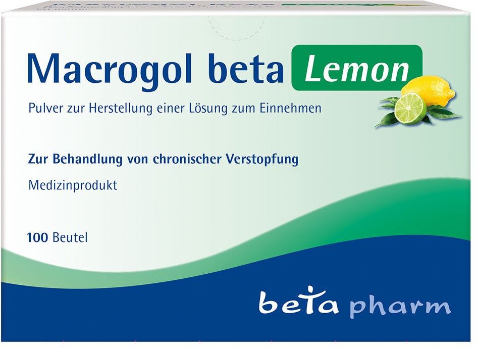 Thumbnail - Macrogol beta Lemon Plv.z.Her.e.Lsg.z.Einnehmen 100 St Pulver zur Herstellung einer Lösung zum Einnehmen