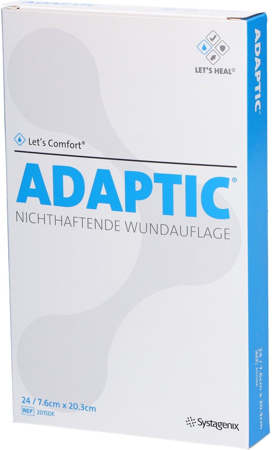 Adaptic 7,6x20,3 cm feuchte Wundauflage 2015De 24 St Verband
