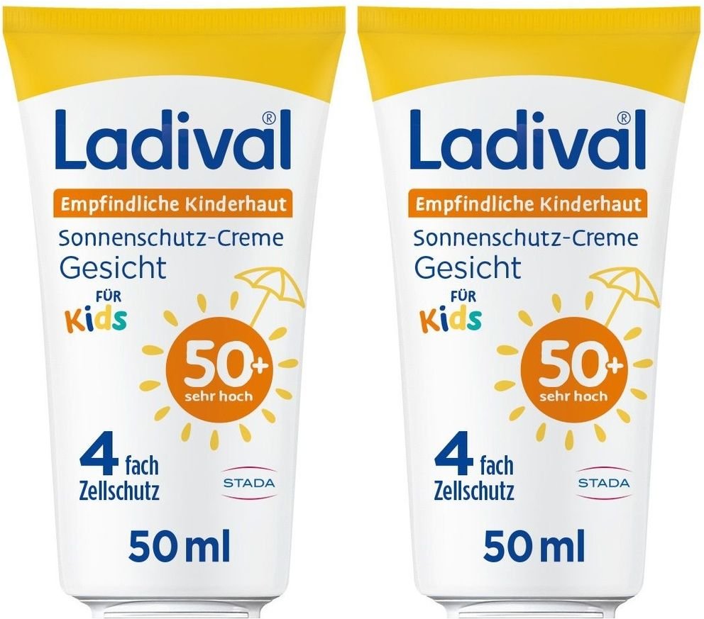 Ladival Empfindliche Kinderhaut Sonnenschutz-Creme LSF 50+ x2 2x50 ml Creme