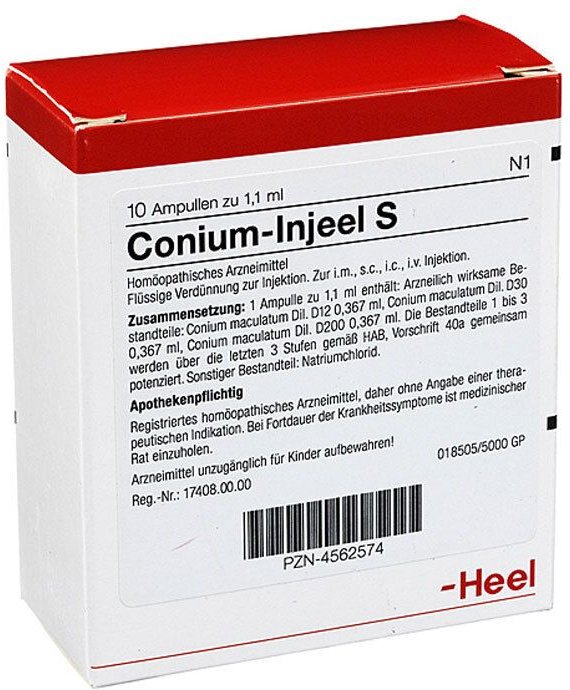 Thumbnail - Conium Injeel S Ampullen 10 St