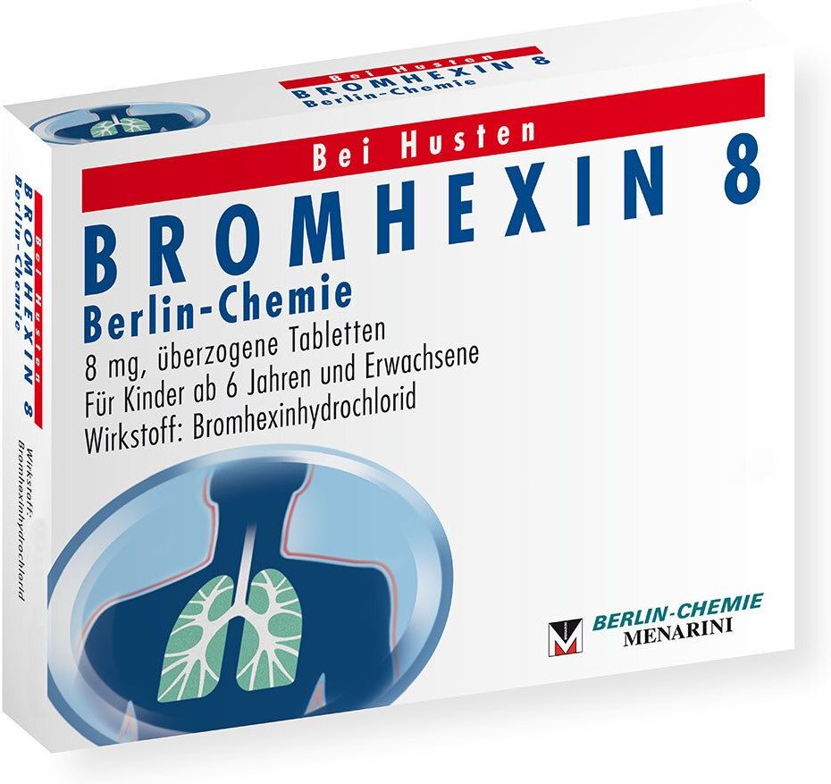 Bromhexin 8 Berlin Chemie überzogene Tabletten 50 St Überzogene