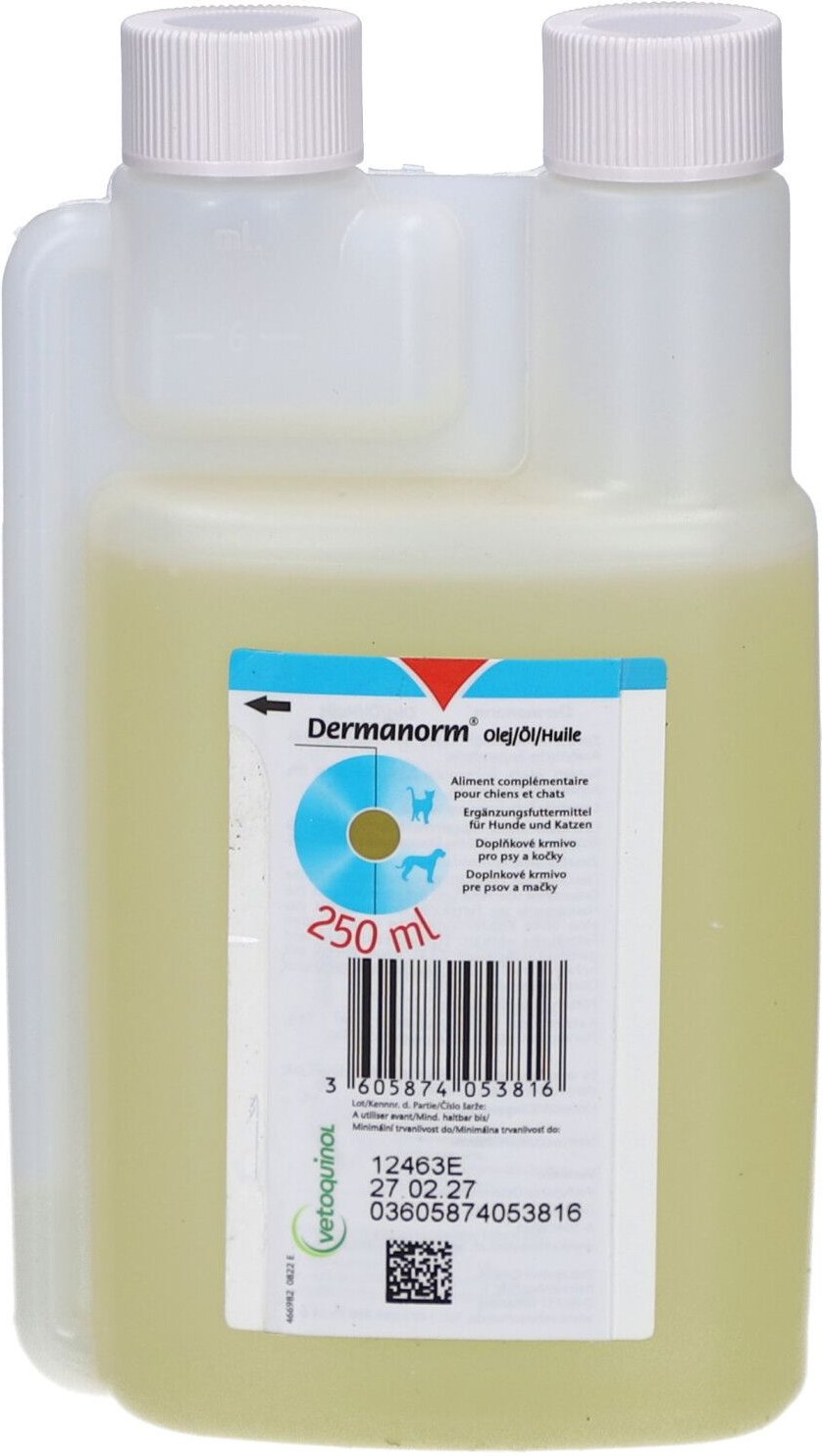 Thumbnail - Dermanorm Öl Erg.Futterm.f.Hunde/Katzen 250 ml