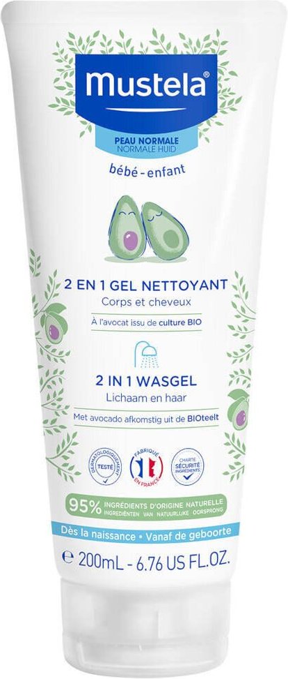 Thumbnail - Mustela 2-in-1 Haar En Lichaam 200 ml Gel