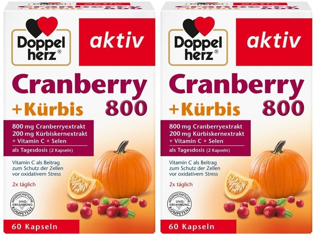 Doppelherz Cranber+Kuerbis x2 2x60 St Kapseln