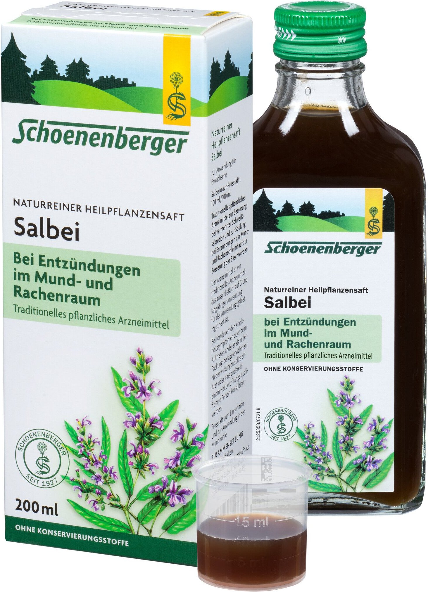 Salbei Saft Schoenenberger Heilpflanzensäfte 200 ml