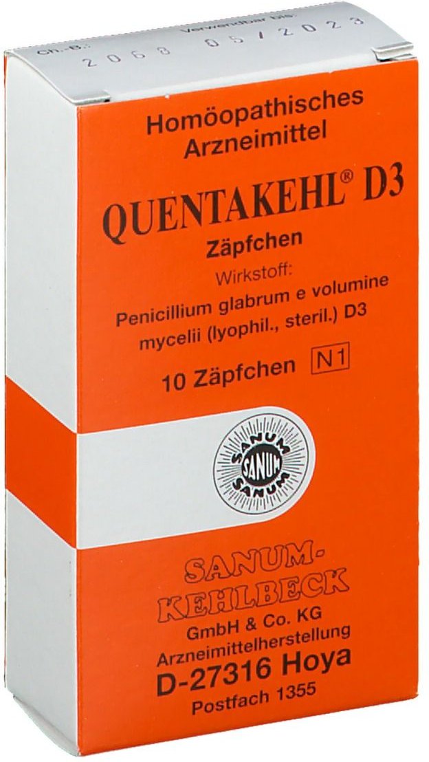 Quentakehl D 3 Zäpfchen 10 St Suppositorien
