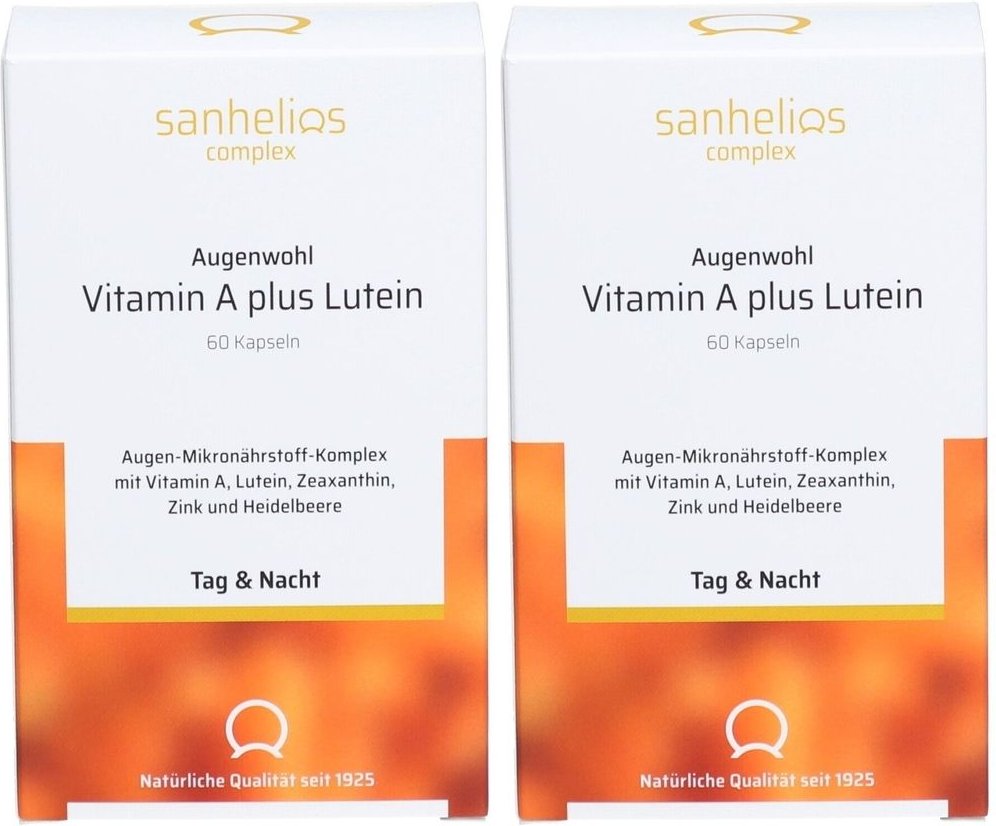 Sanhelios Augenwohl Vitamin A plus Lutein Kapseln 2x 2x60 St