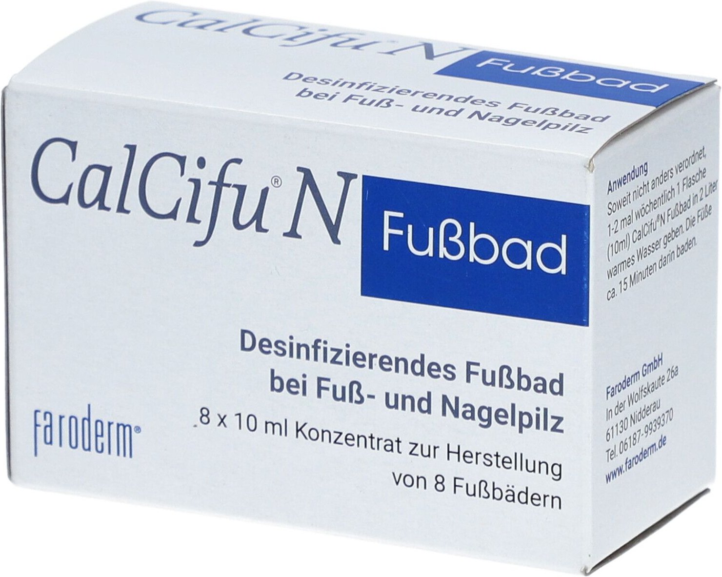 Calcifu N desinfizierendes Fußbad 8x10 ml Bad
