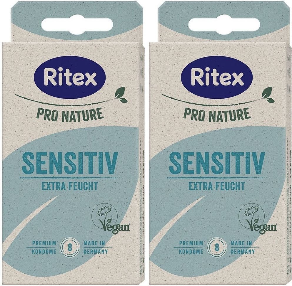 Ritex PRO Nature Sensitiv vegan Kondome 2x 2x8 St