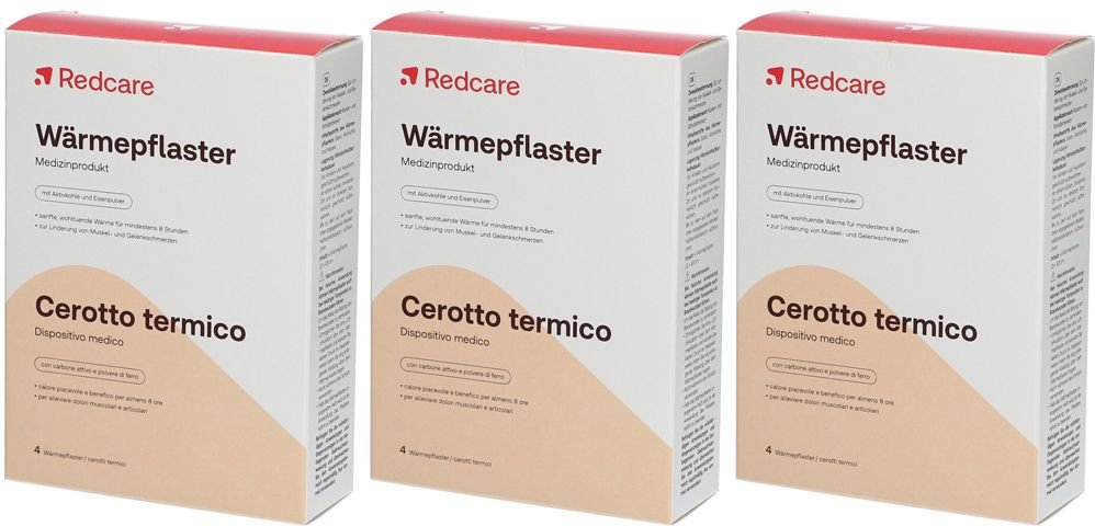 Waermepflaster Redcare 3er-Pack 3x4 St Pflaster