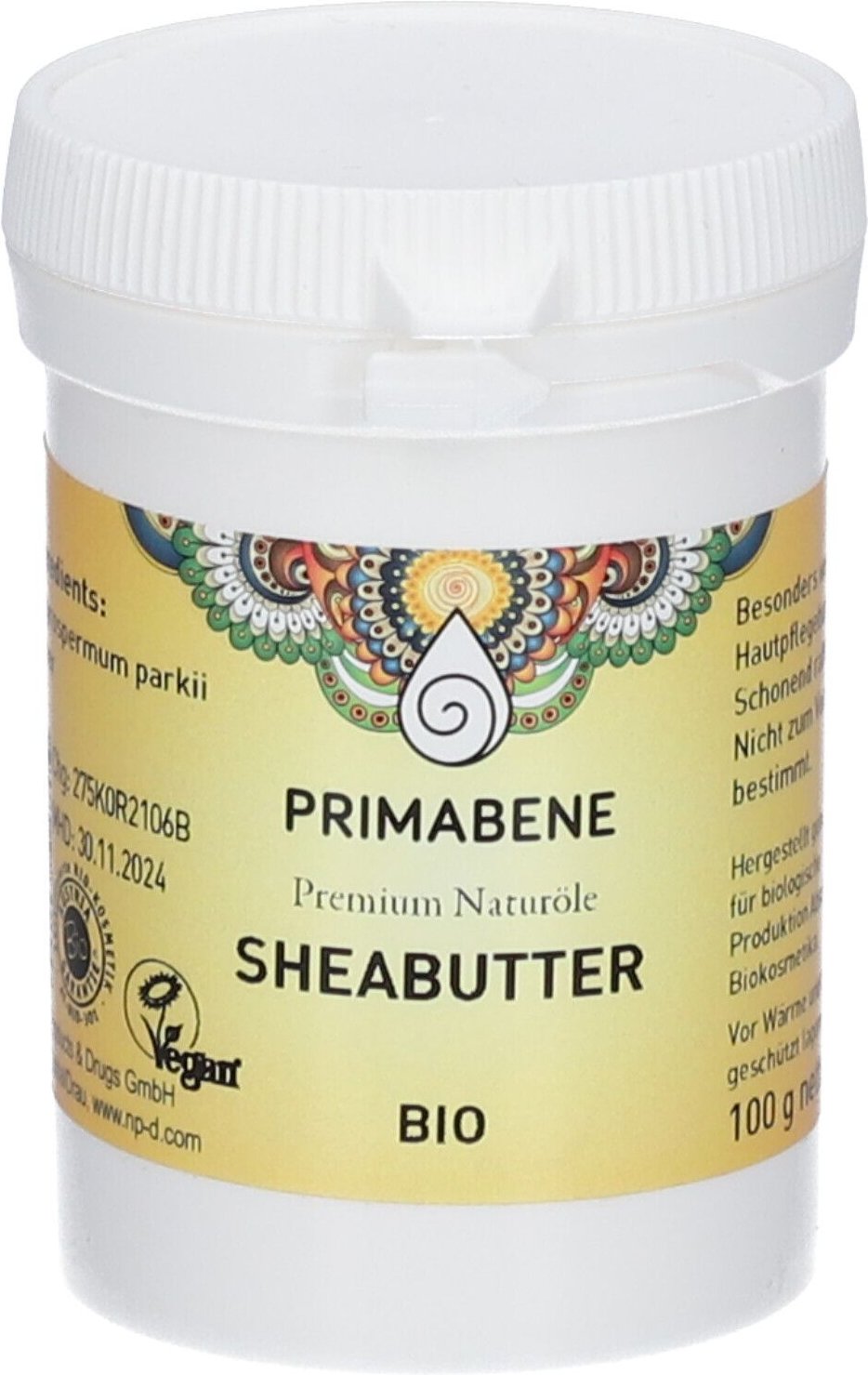 Shea Butter BIO NPD Primab 100 g Sonstige