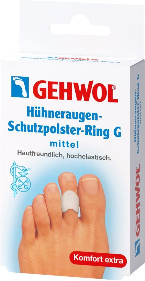 Gehwol Hühneraugen-Schutzpolster-Ring G mittel 3 St Einlagen