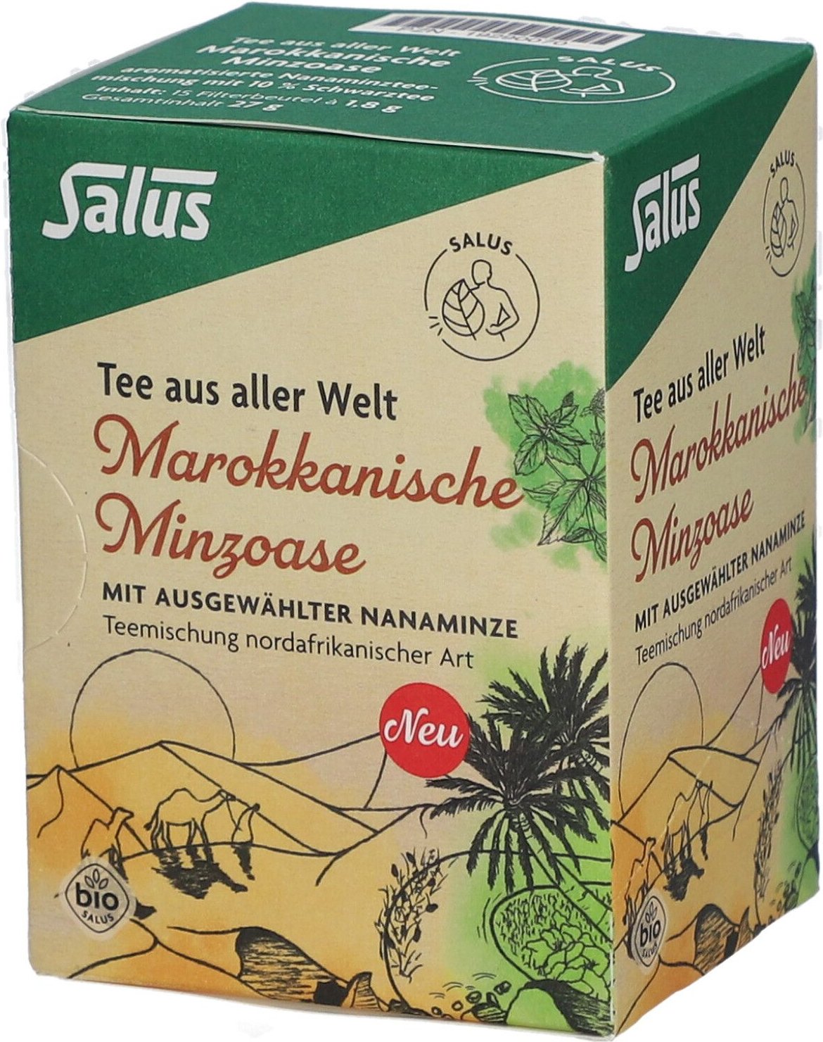 Marokkanische Minzoase Bio Salus Filterbeutel 15 St