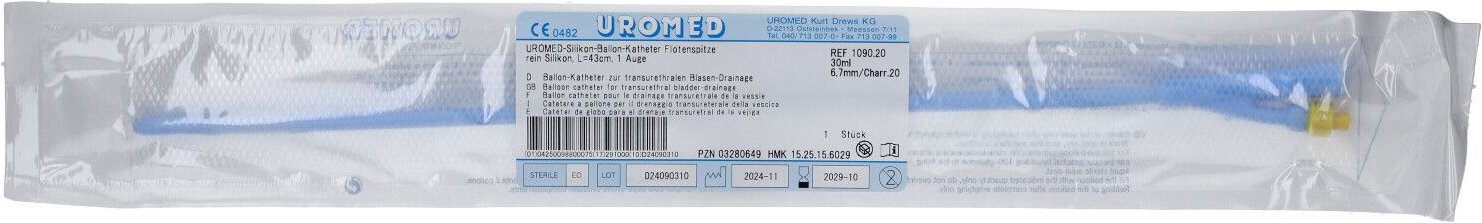 Uromed Ballonkath.Silikon Flötensp.Ch 20 30ml 1090 1 St Katheter