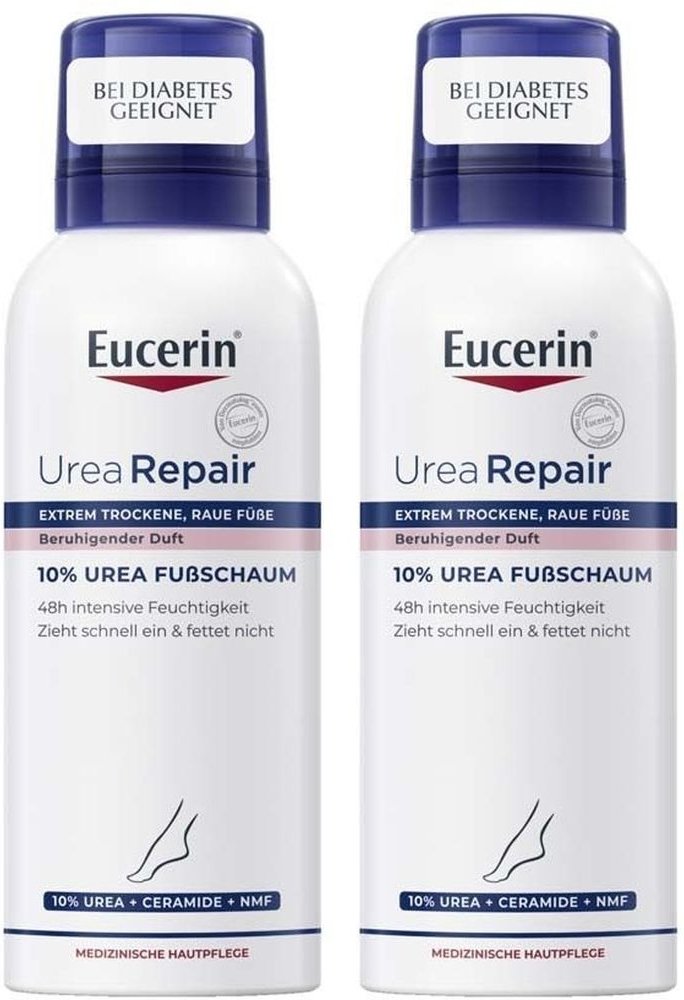 Eucerin Urearepair+Fuss10% x2 2x150 ml Schaum