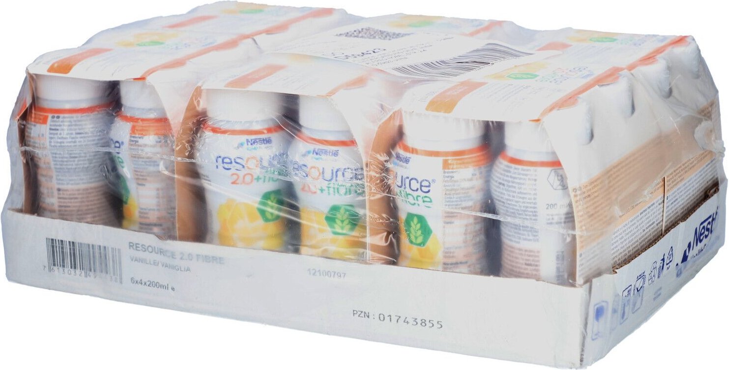 Resource 2.0 fibre Vanille 6x4x200 ml Flüssigkeit