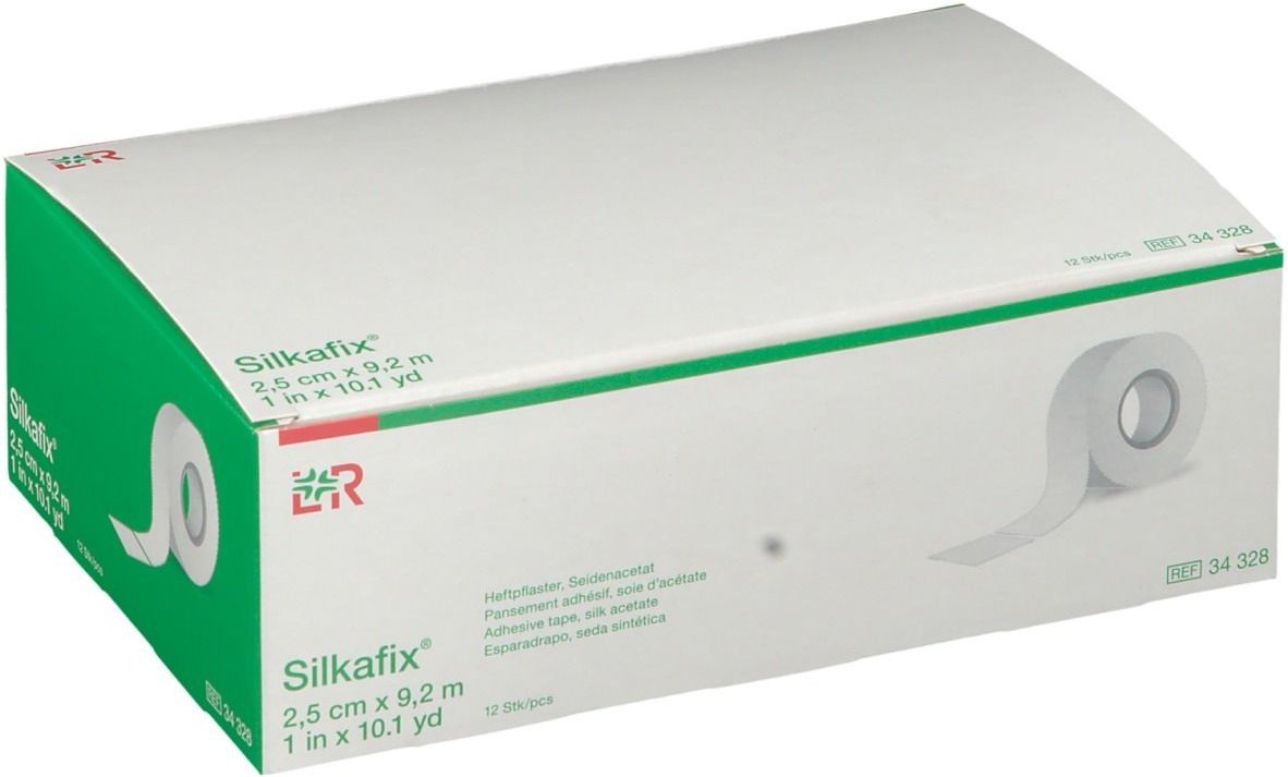 Silkafix Heftpfl.2,5 cmx9,2 m Pappkern 12 St Pflaster