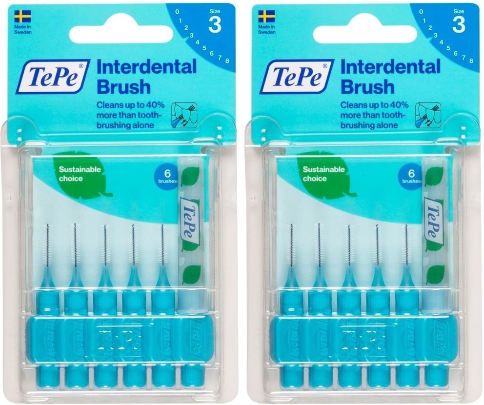 Tepe ID Buerste Blau 0.6Mm x2 2x6 St Zahnbürste