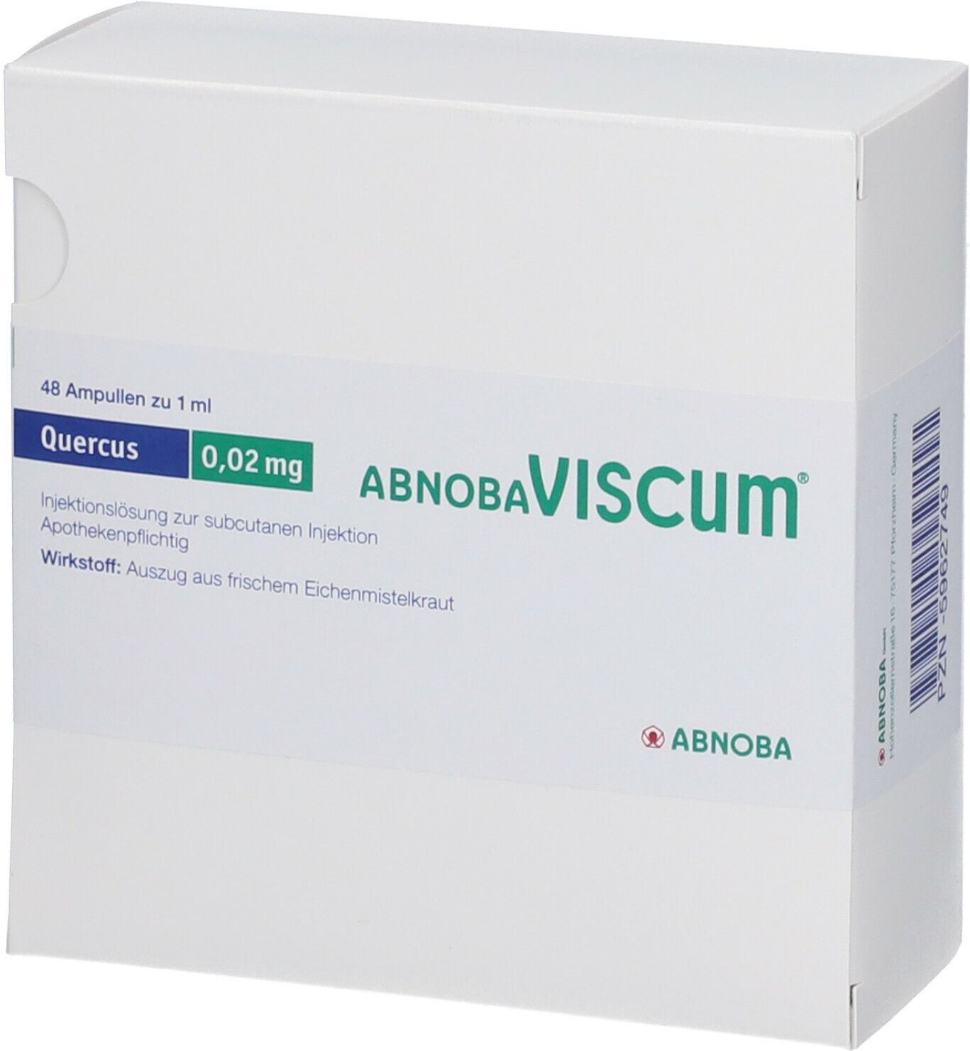 Abnobaviscum Quercus 0,02 mg Ampullen 48 St