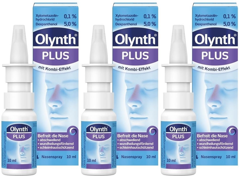 Thumbnail - Olynth Plus 0,1%/5% für Erw.Nasenspray o.K. 3x 3x10 ml Nasenspray