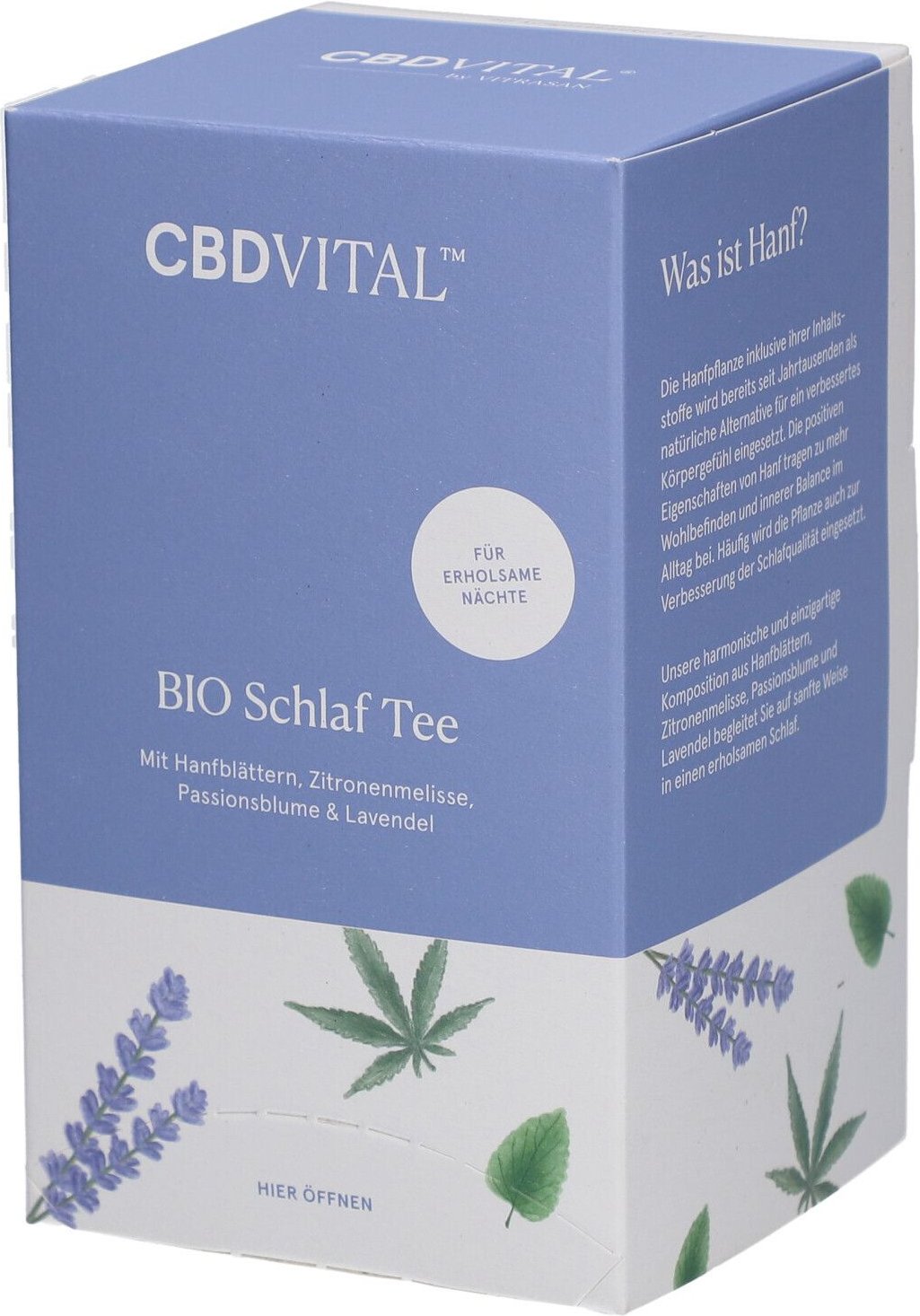 CBD Vital Bio Schlaf Tee Filterbeutel 20 St