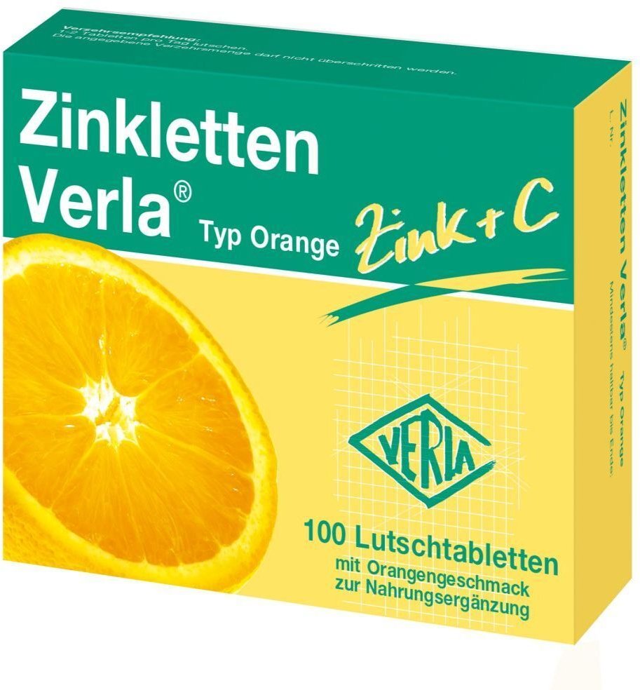 Zinkletten Verla Orange Lutschtabletten 100 St