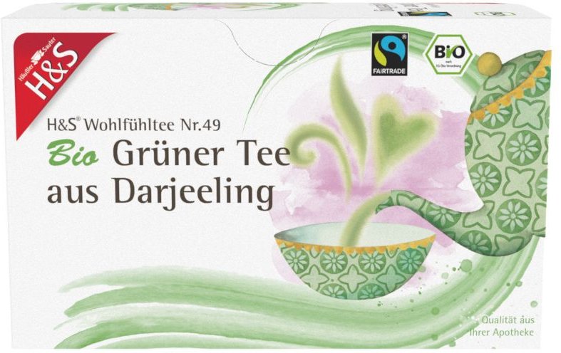 Thumbnail - H&S Bio Grüner Tee aus Darjeeling Filterbeutel