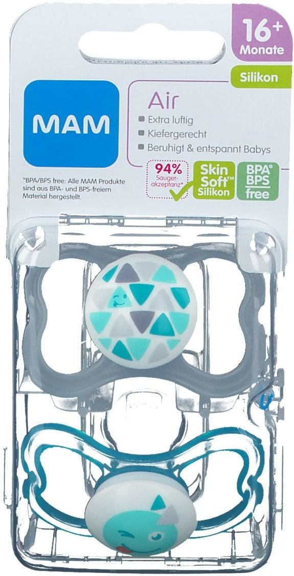 MAM Air Silikon 16+ Monate 2 St Schnuller