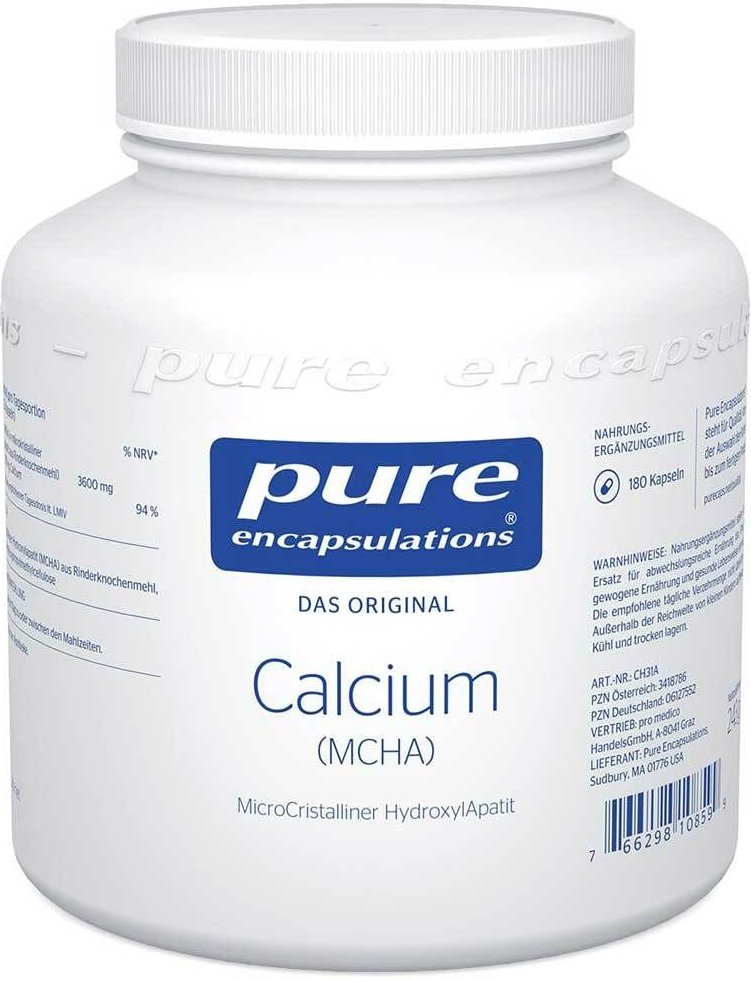 Pure Encapsulations Calcium Mcha Kapseln 180 St