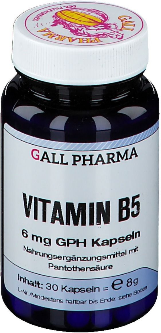 Vitamin B5 6 mg GPH Kapseln 30 St