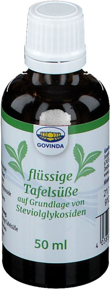 Govinda flüssige Tafelsüße aus Steviolglykosiden 50 ml