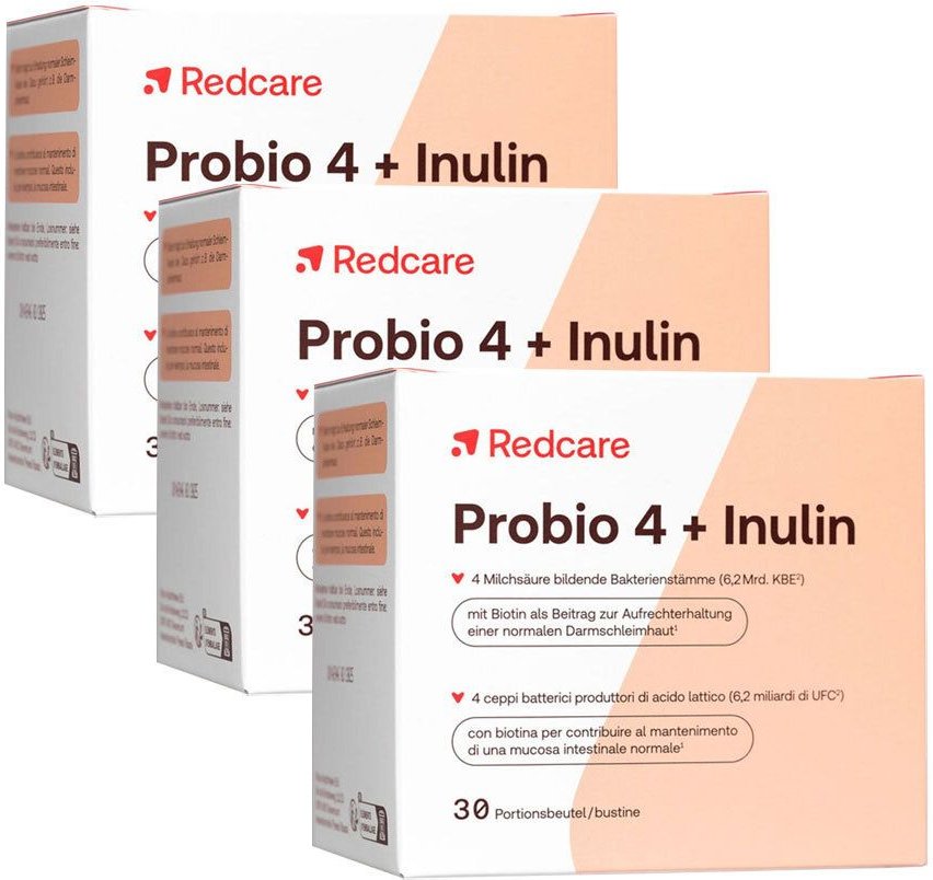 Thumbnail - RedCare Probio 4 + Inulin Dreierpack 3x30 St Pulver