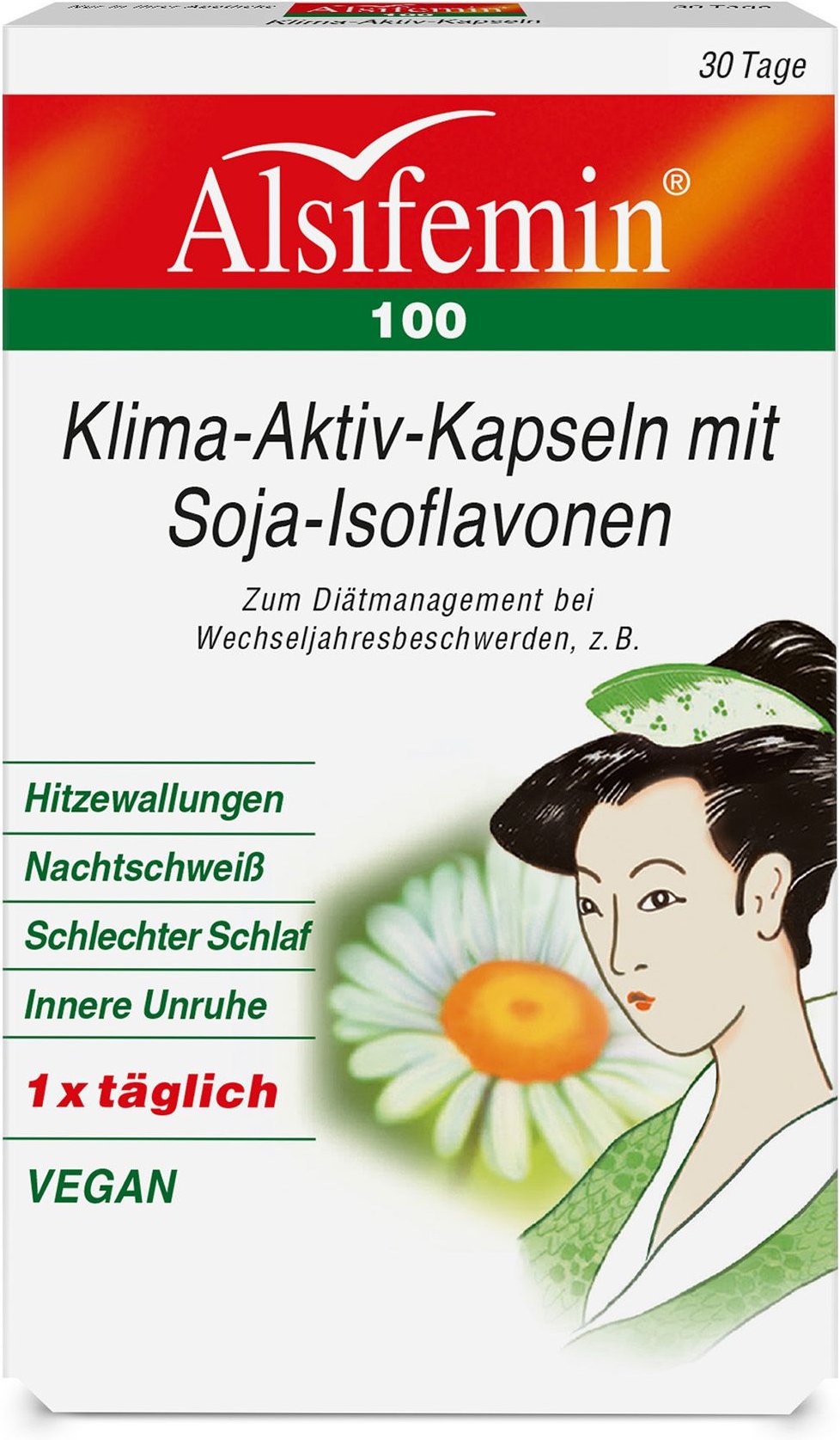 Alsifemin 100 Klima-Aktiv m.Soja 1x1 Kapseln 30 St