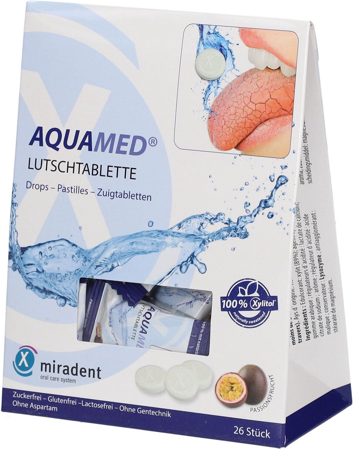 Miradent Aquamed Mundtrockenheit Lutschtabletten 26 St