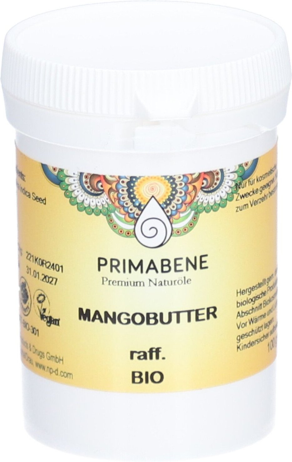 Mangobutter Raff NPD PRI BIO 100 g Creme